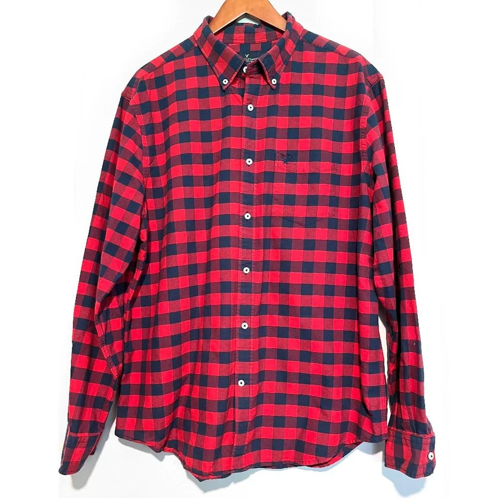 American Eagle Classic Fit Checkered Shirt